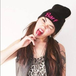 Petals and Peacocks Barf Beanie